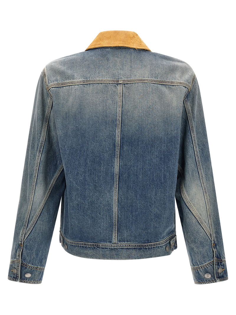 Alexander McQueen Suede Denim Jacket | Urbalenti™ NYC