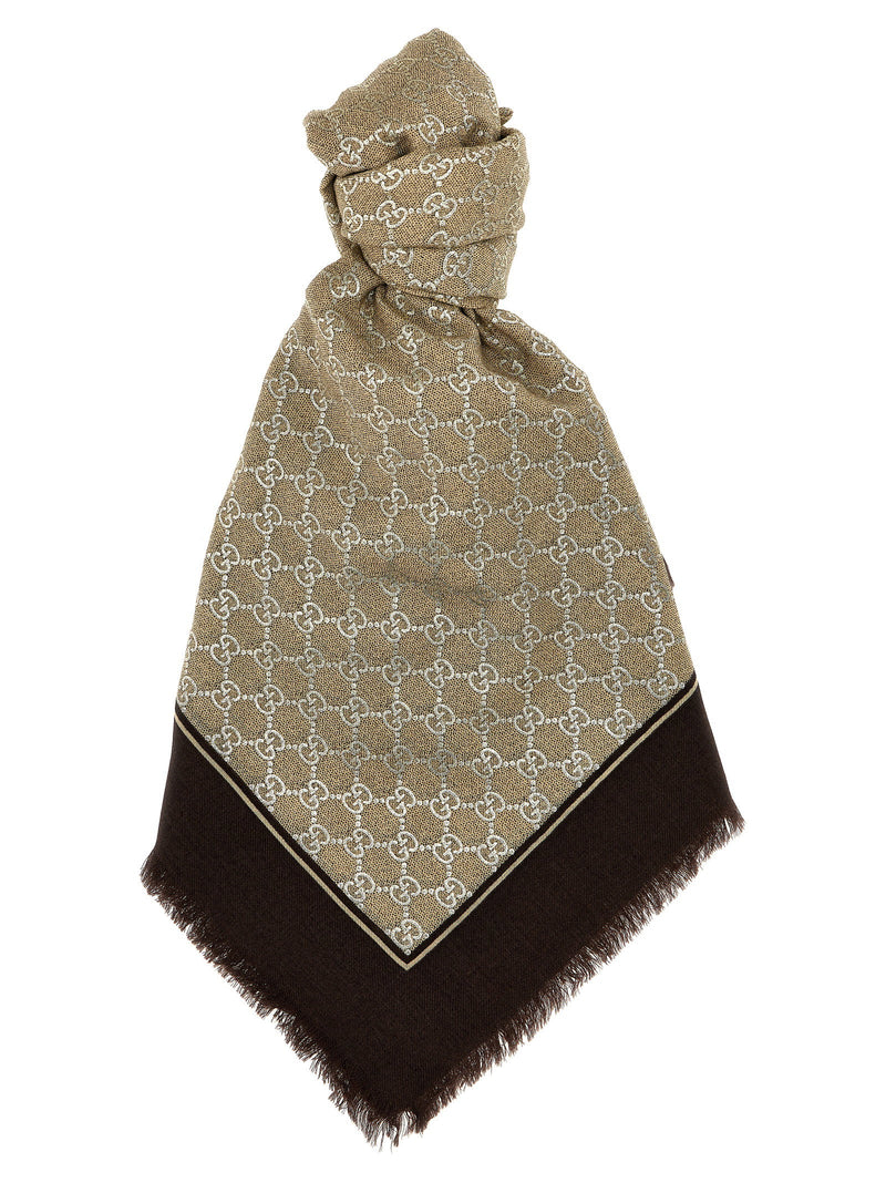 Gucci Gucci Gg Lamé Scarf
