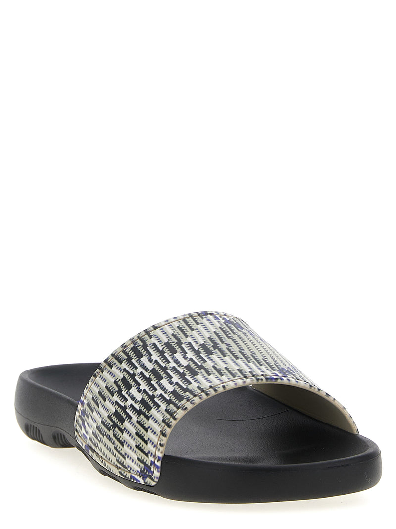 Burberry Dive Check Sandals | Urbalenti™ NYC