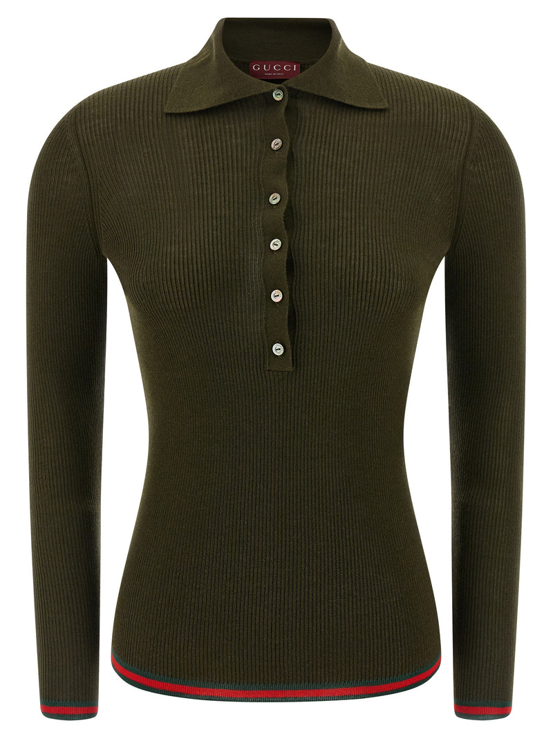Gucci Nastro Web Polo Shirt | Urbalenti™ NYC