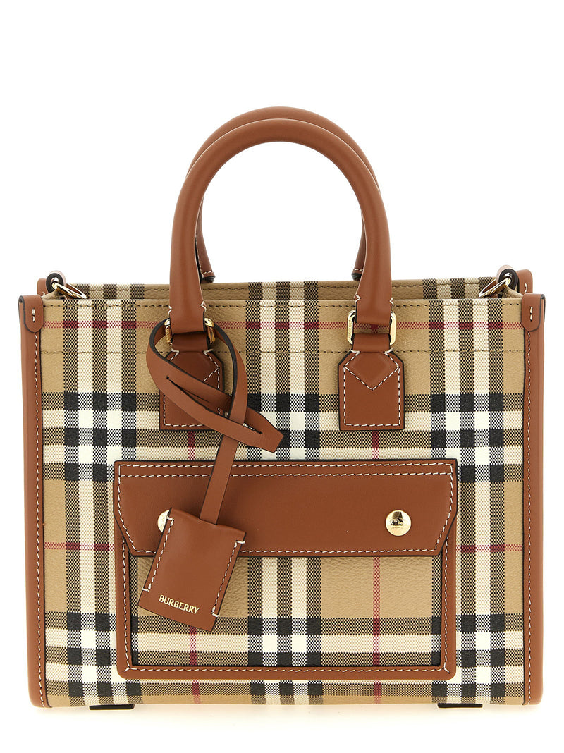 Burberry Freya Mini Shopping Bag | URBALENTI™ NYC