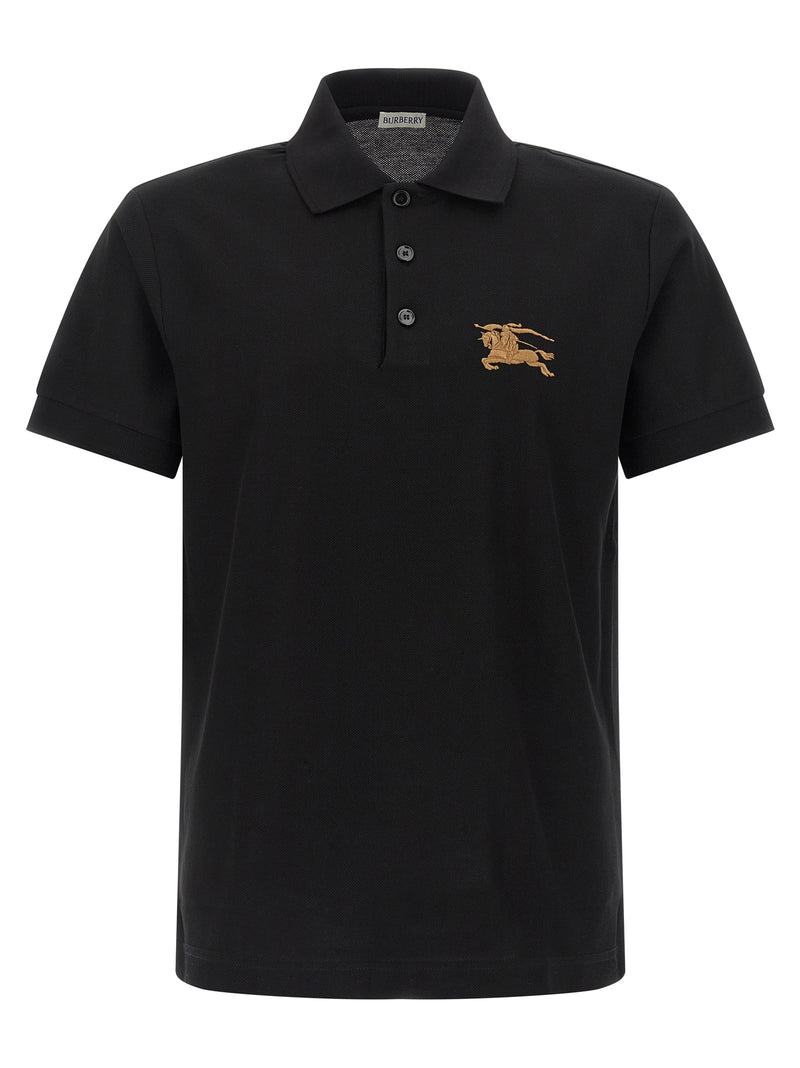Burberry Embroidery Polo Shirt - Black Cotton | Urbalenti™ NYC