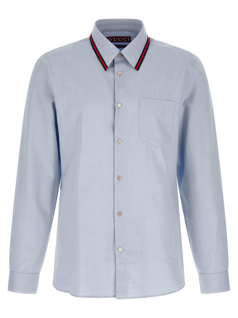 Gucci Gucci Web Collar Shirt