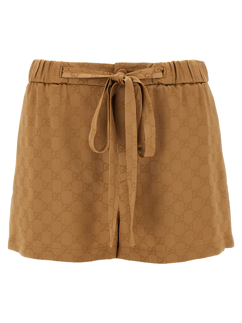 Gucci Satin Shorts Gg | Urbalenti™ NYC
