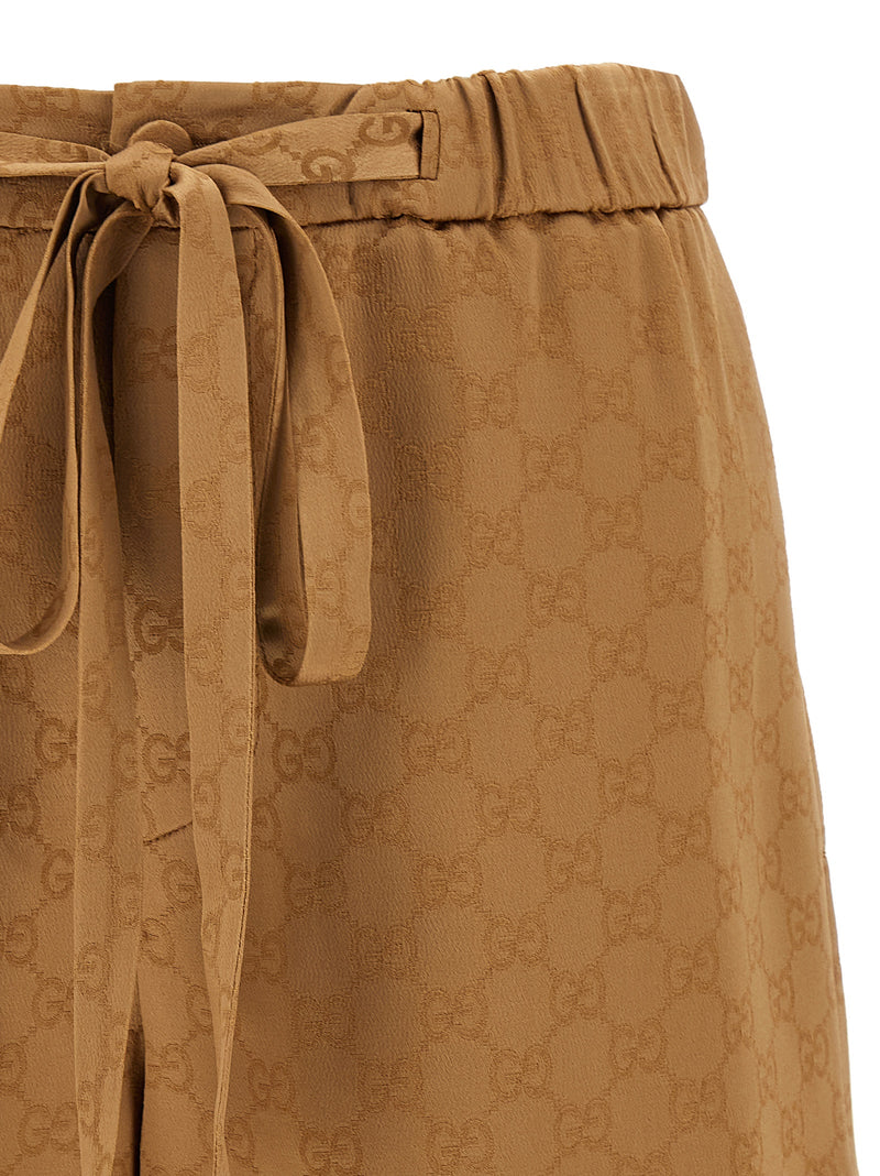 Gucci Satin Shorts Gg | Urbalenti™ NYC