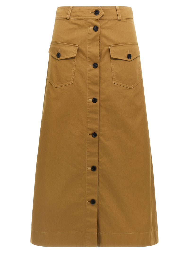 Saint Laurent Midi Skirt | Urbalenti™ NYC
