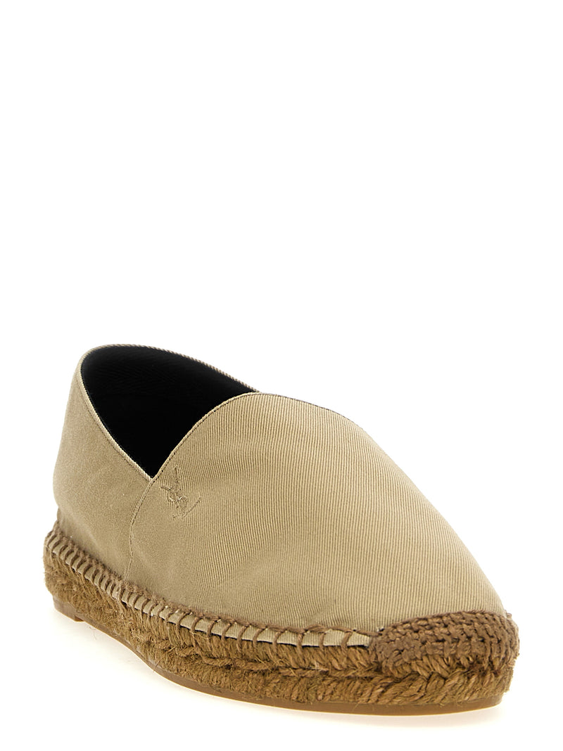 Saint Laurent Logo Embroidery Espadrilles | Urbalenti™ NYC