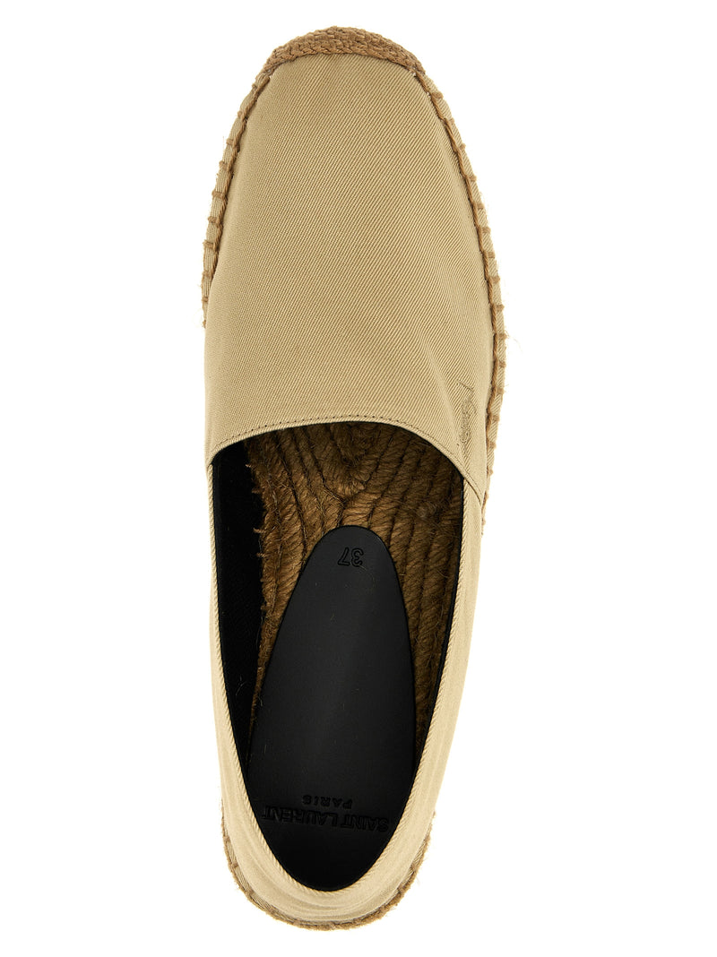 Saint Laurent Logo Embroidery Espadrilles | Urbalenti™ NYC
