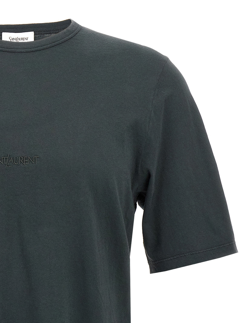 Saint Laurent Saint Laurent Logo Embroidery T-shirt