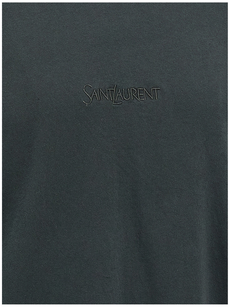 Saint Laurent Saint Laurent Logo Embroidery T-shirt