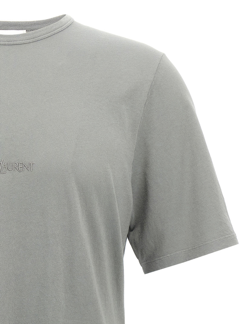Saint Laurent Saint Laurent Logo Embroidery T-shirt