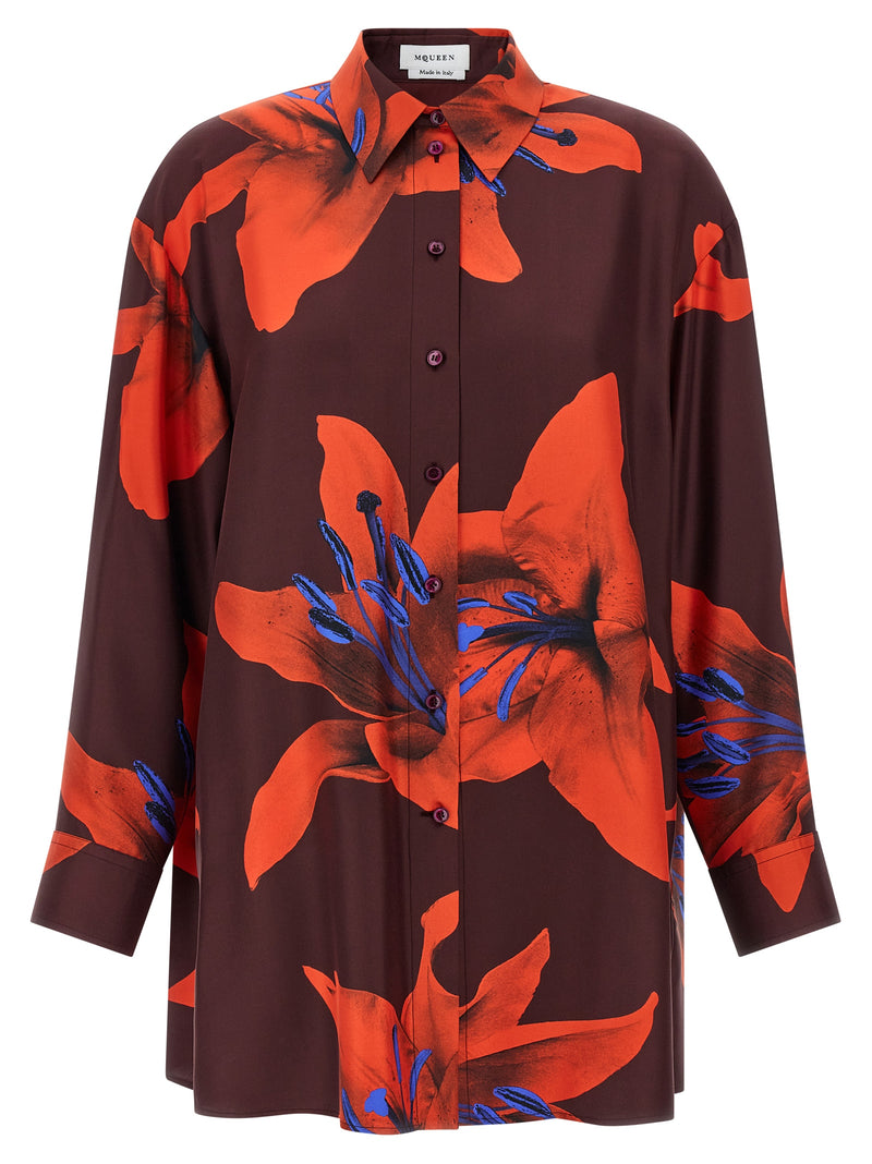 Alexander McQueen Flame Lily Shirt | Urbalenti™ NYC