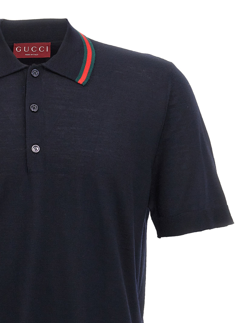 Gucci Web Ribbon Polo Shirt | Urbalenti™ NYC