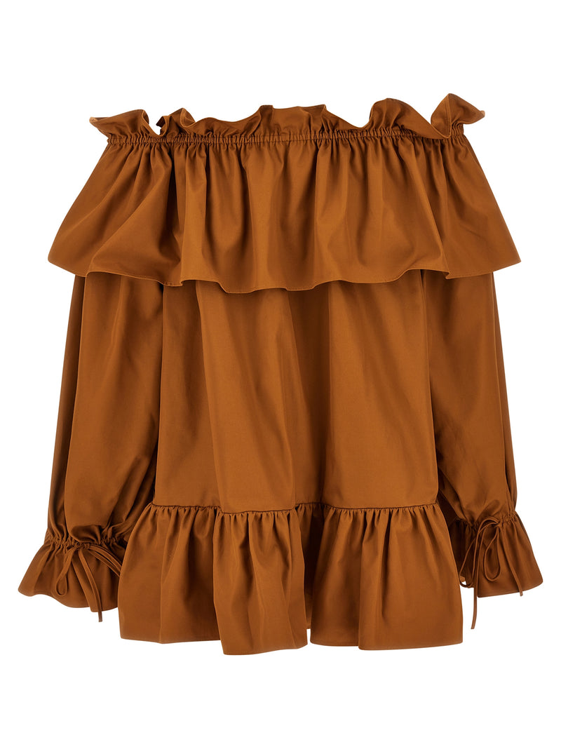 Saint Laurent Saint Laurent Flounces Mini Dress