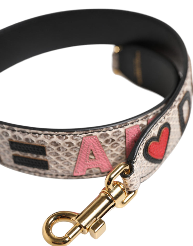 Alça de ombro acessória Dolce & Gabbana com aplique DG AMORE multicolorido