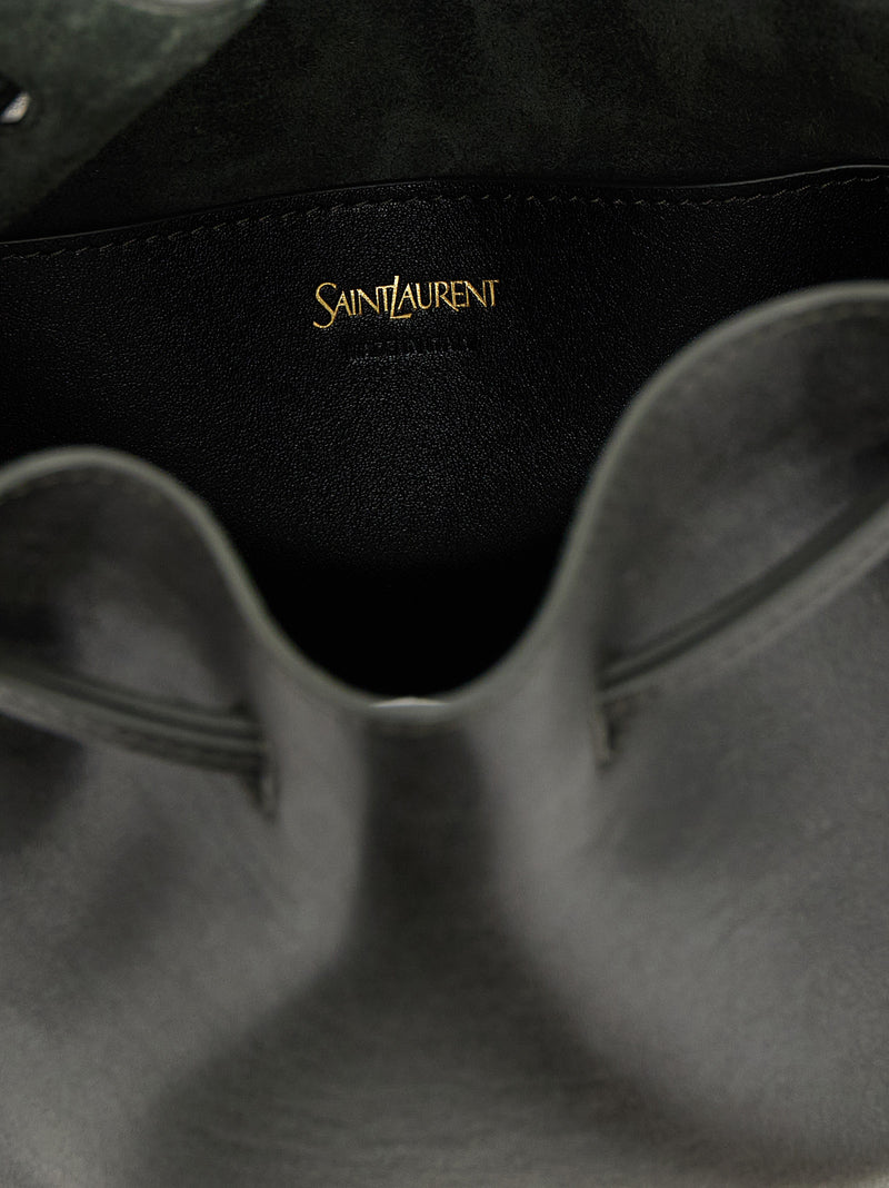 Saint Laurent Saint Laurent Large Leather Bucket Bag