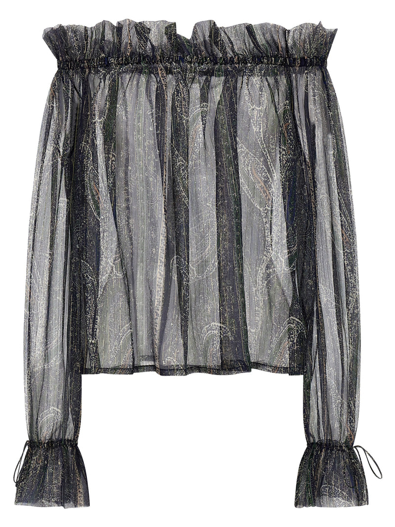 Saint Laurent Saint Laurent Lurex Blouse