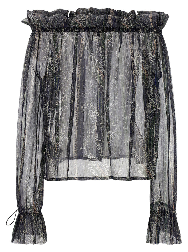 Saint Laurent Saint Laurent Lurex Blouse