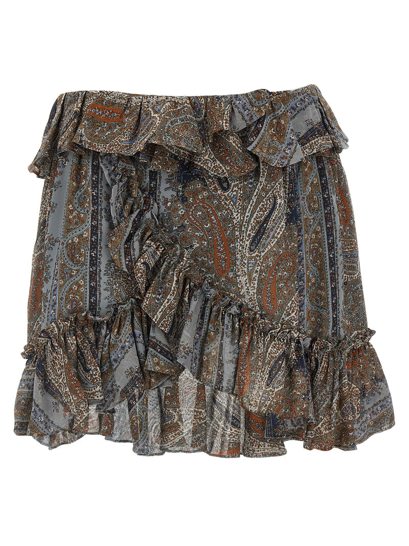 Saint Laurent Saint Laurent All Over Print Skirt