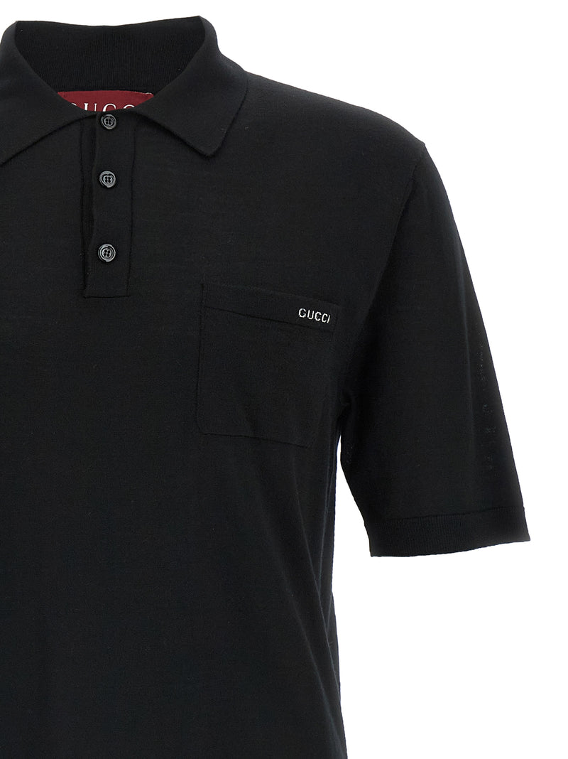 Gucci Intarsio Gucci Polo Shirt | Urbalenti™ NYC