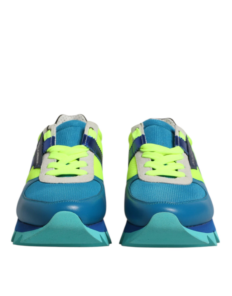 Sneakers basse da uomo in pelle multicolore Dolce & Gabbana