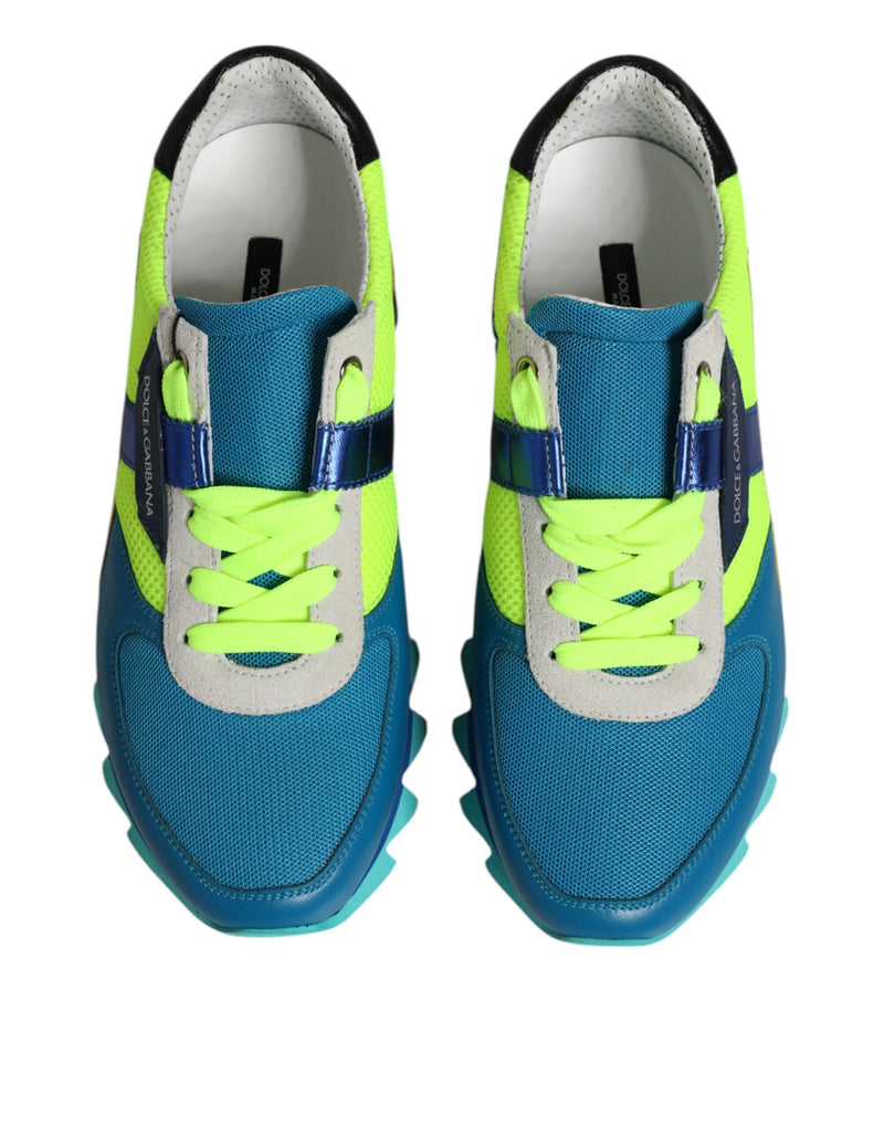 Sneakers basse da uomo in pelle multicolore Dolce & Gabbana