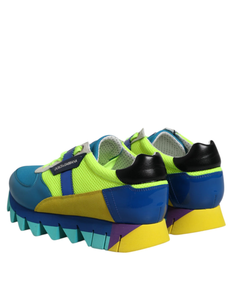 Sneakers basse da uomo in pelle multicolore Dolce & Gabbana