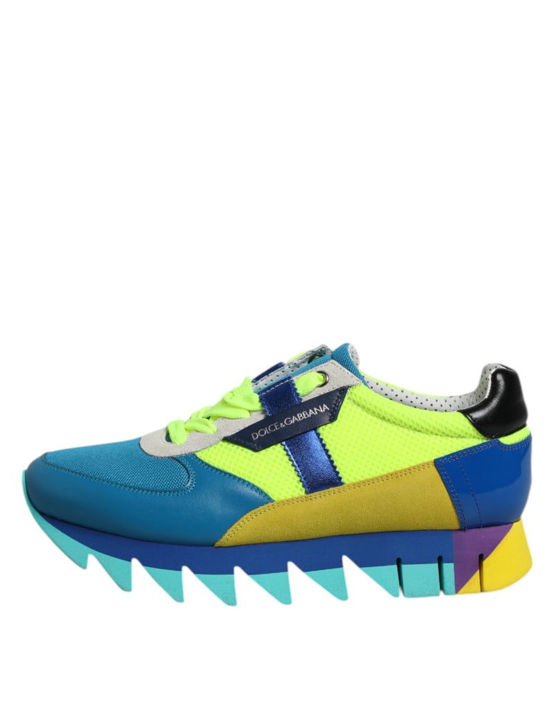 Sneakers basse da uomo in pelle multicolore Dolce & Gabbana