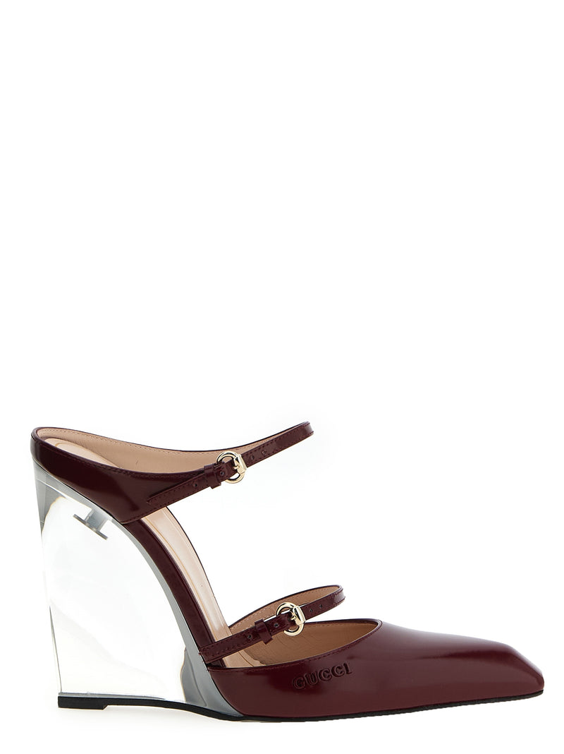 Gucci Rosso Ancora Sabots | Urbalenti™ NYC