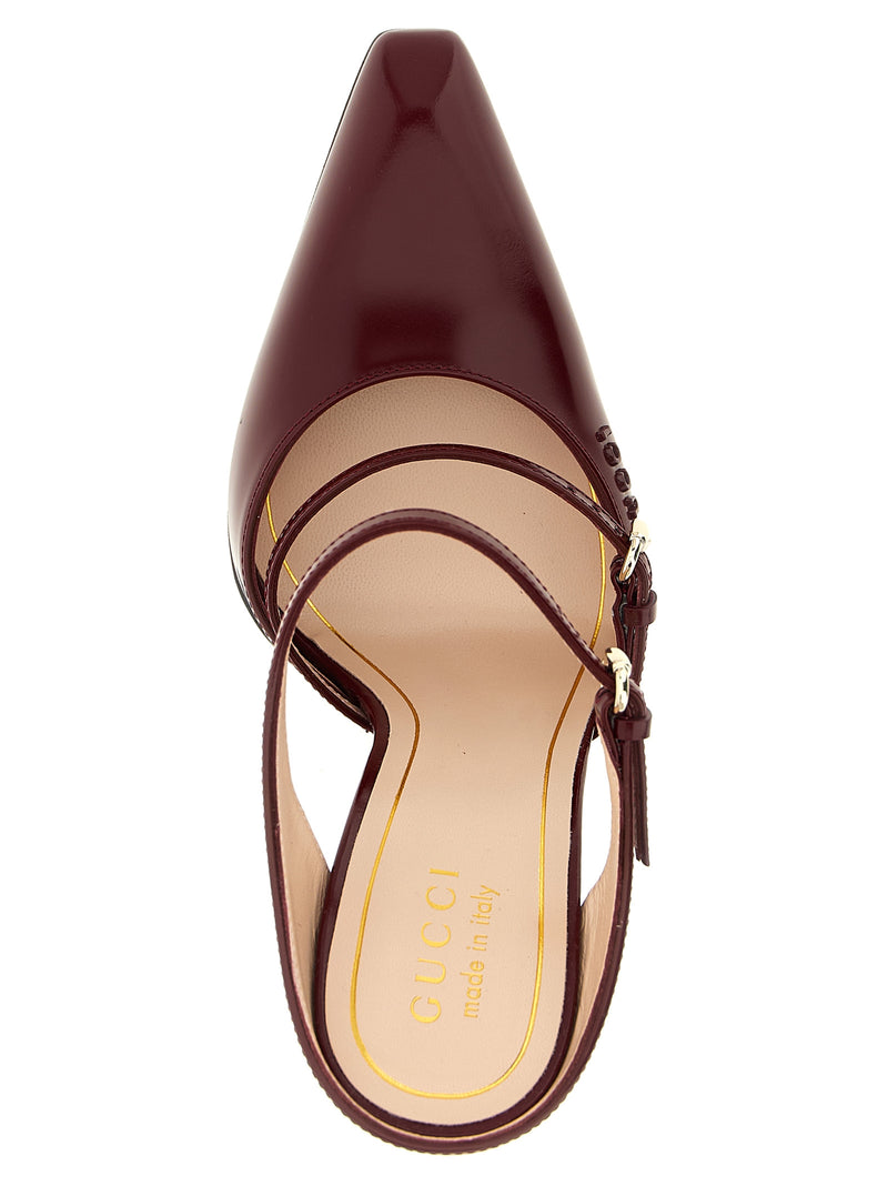 Gucci Rosso Ancora Sabots | Urbalenti™ NYC