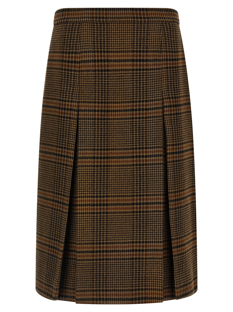 Saint Laurent Saint Laurent Prince Of Wales Skirt