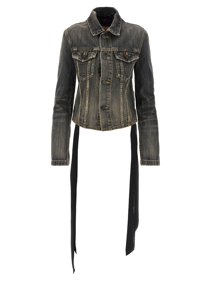 Balenciaga Balenciaga Lace Up Denim Jacket