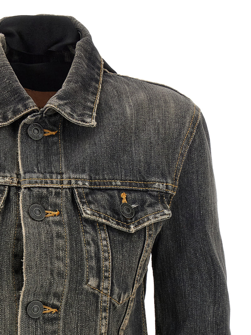 Balenciaga Balenciaga Lace Up Denim Jacket
