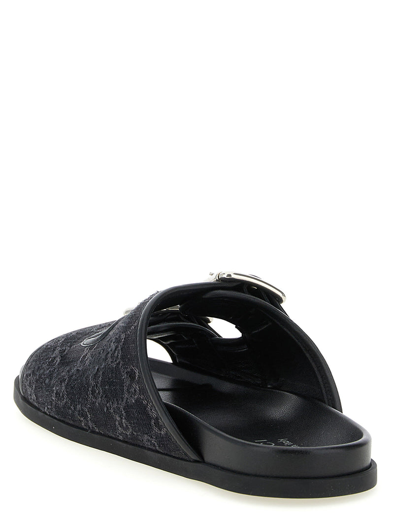 Gucci Gucci Gg Denim Slides