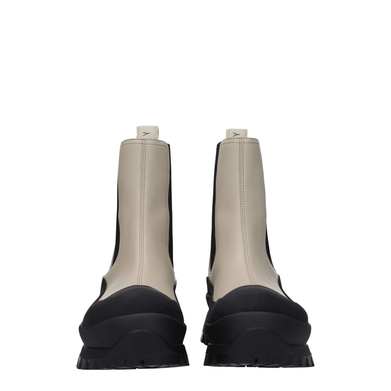 Stella McCartney Black Leather Ankle Boots