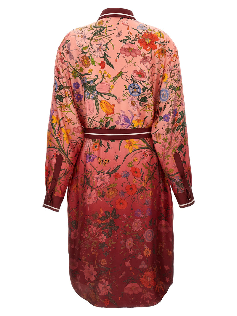 Gucci Flora Print Dress - Silk - Style 2ZATGV5057 | Urbalenti | Urbalent... | Urbalenti™ NYC