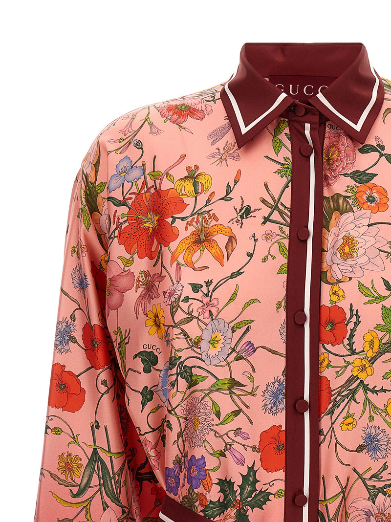 Gucci Flora Print Dress - Silk - Style 2ZATGV5057 | Urbalenti | Urbalent... | Urbalenti™ NYC