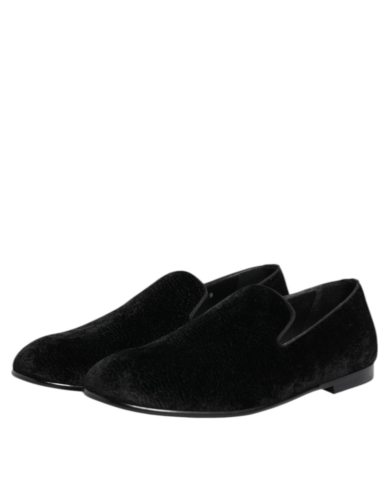 Mocassins formels en jacquard noir pour homme Dolce & Gabbana