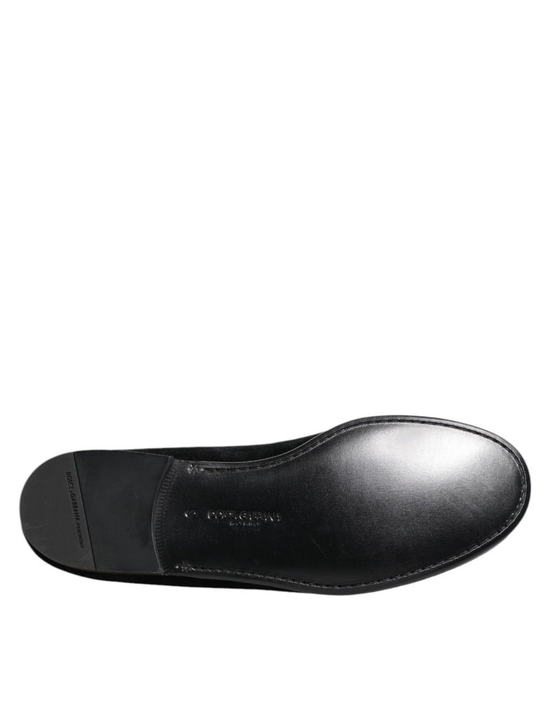 Mocassins formels en jacquard noir pour homme Dolce & Gabbana