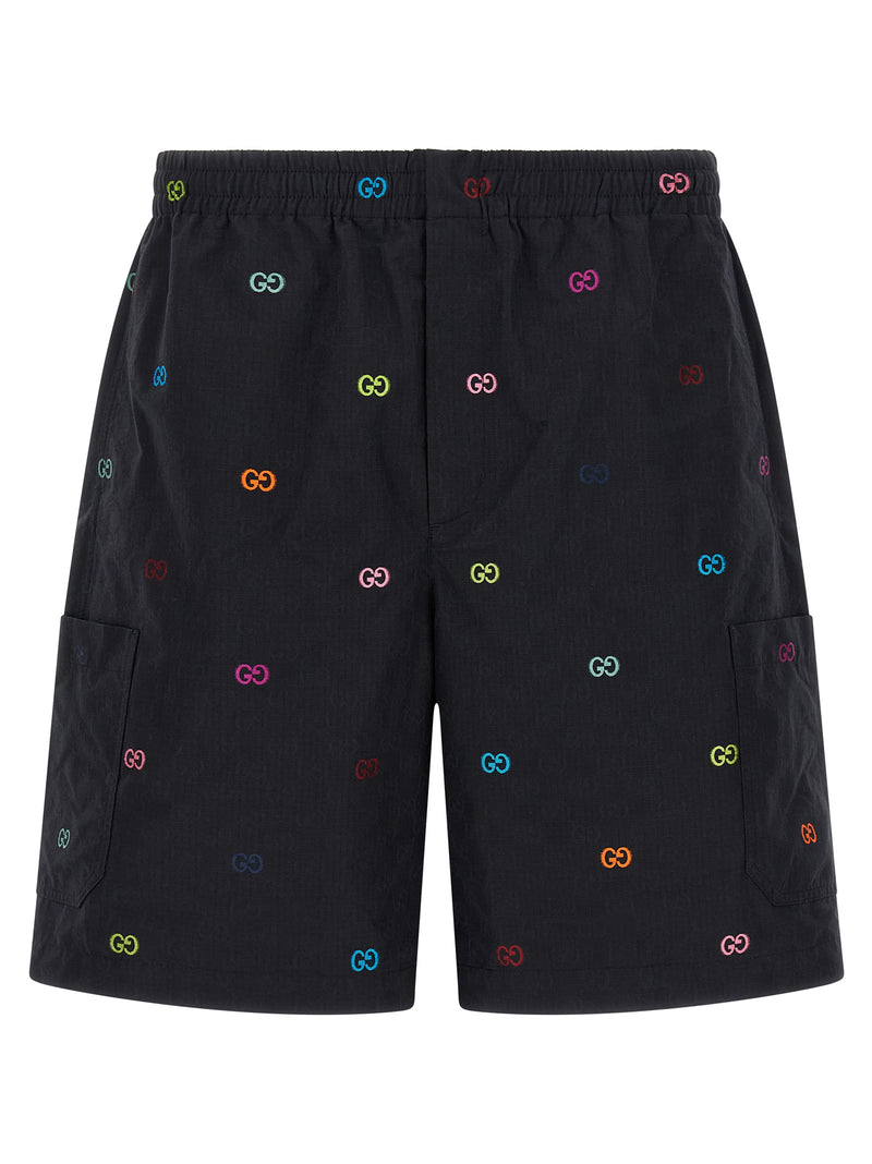 Gucci Multicolor Fil Coupé Bermuda Shorts Variant 2 | Urbalenti™ NYC
