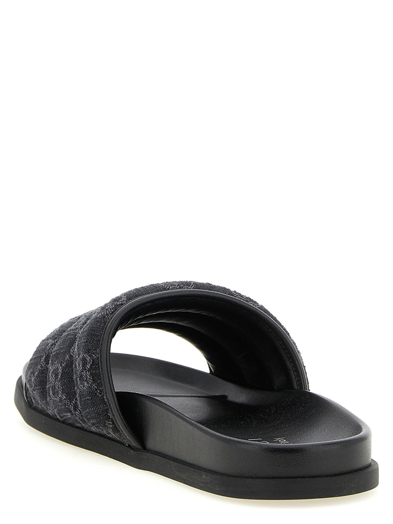 Gucci Gucci Gg Denim Slides