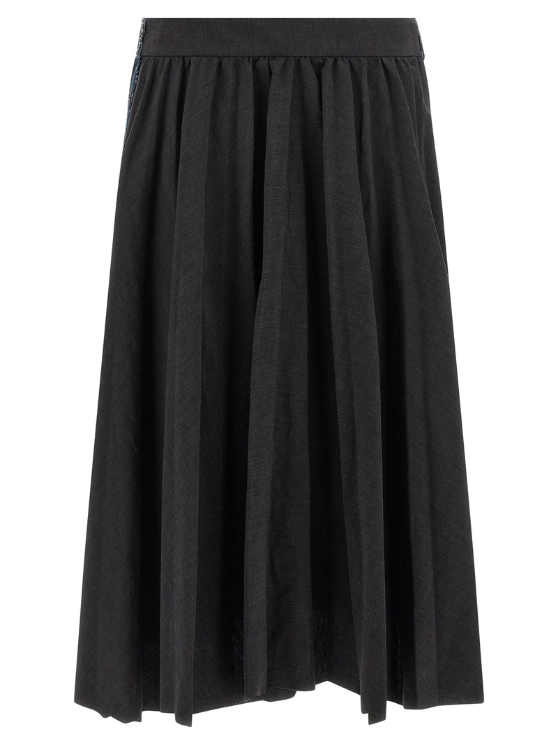 Balenciaga Balenciaga Hybrid Pleated Skirt