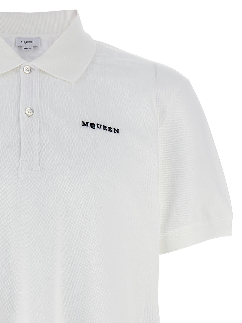 Alexander McQueen Alexander McQueen Logo Embroidery Polo Shirt