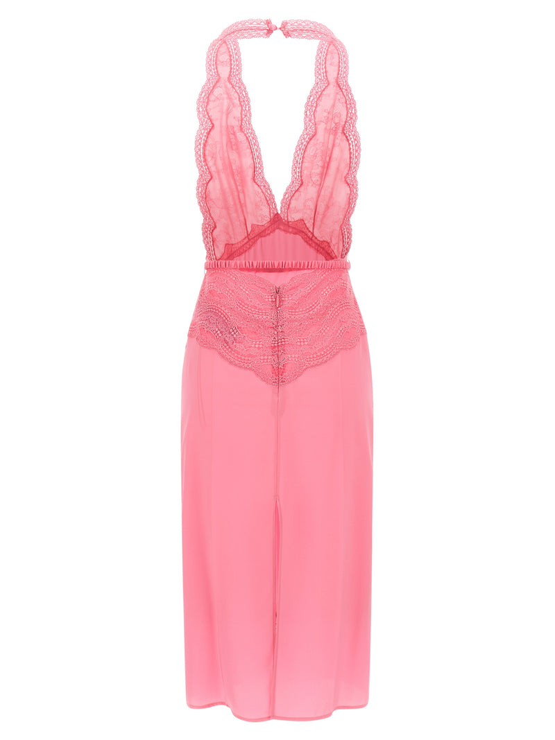 Gucci Satin And Lace Dress | Urbalenti™ NYC