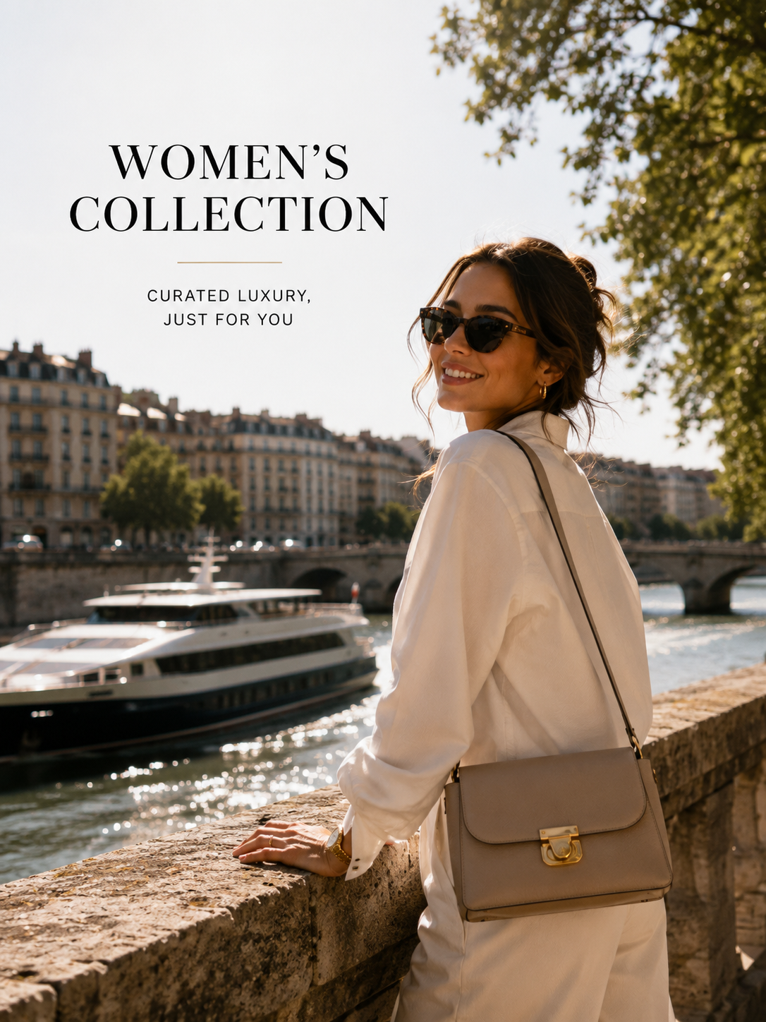 Women's new designer clothing showcasing a stylish model in a contemporary outfit, highlighting modern style and sophistication for women.
