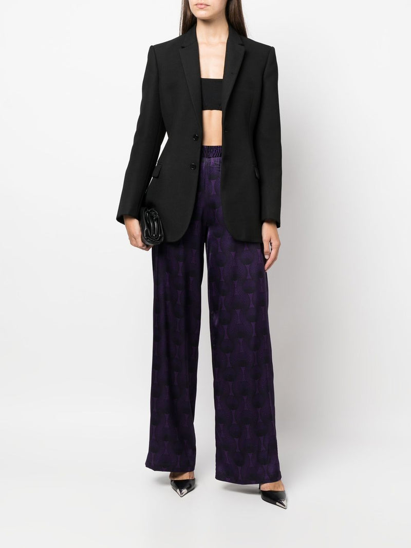 Ozwald Boateng Ozwald Boateng Elastic waist printed silk trousers