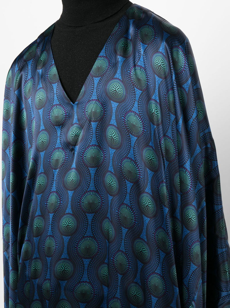 Ozwald Boateng Ozwald Boateng Printed silk kaftan