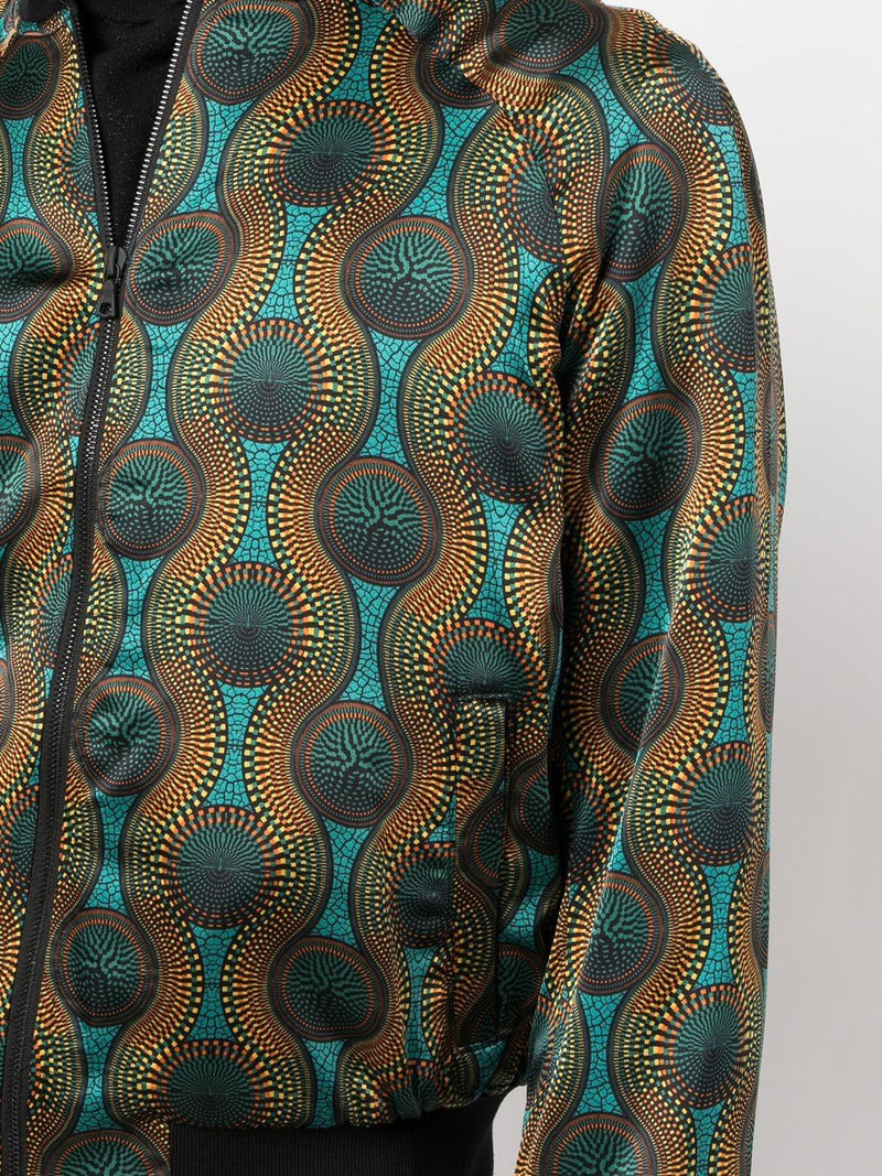 Ozwald Boateng Ozwald Boateng Printed silk bomber jacket