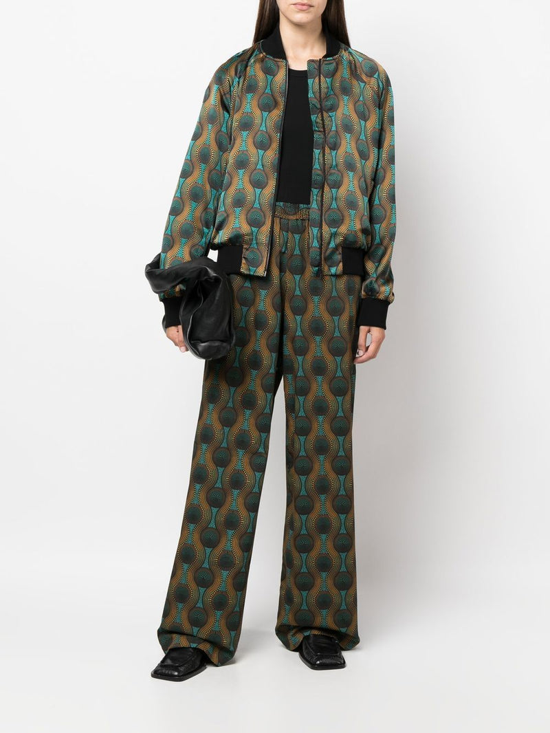 Ozwald Boateng Ozwald Boateng Printed silk bomber jacket