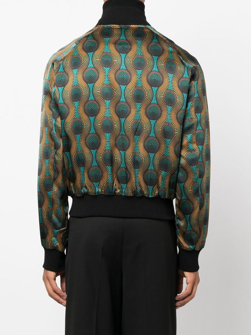 Ozwald Boateng Ozwald Boateng Printed silk bomber jacket